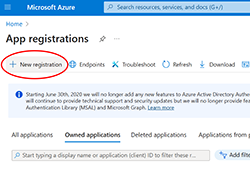 App registrations App registrations