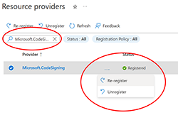 Register CodeSigning Register CodeSigning